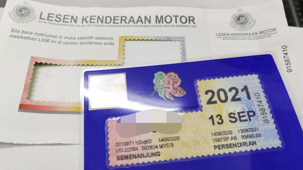 kepentingan roadtax kenderaan